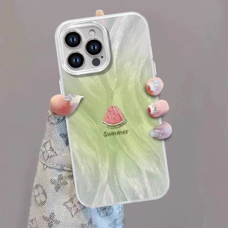 羽纱渐变西瓜适用真我手机壳