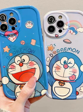 卡通哆啦A梦适用于荣耀500pro手机壳400/300Ultra80GTx70iX60/x50i保护套play9T7T女Magic8/7华为畅玩60直边