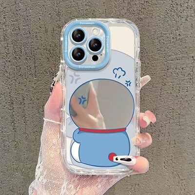满喆蓝叮当猫适用于oppoa5手机壳A3PRO/A2/A1保护套A97/93S/92/73新款A58X/57/56/53防摔女A15A11 R17/15狐尾
