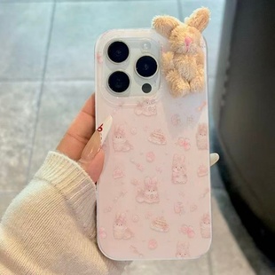 12x 满喆兔子碎花适用于真我gt7pro手机壳realme真我gtneo5 5PRO全包真我13 7保护套GT6 11女x50v30v23IMD