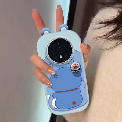 满喆蓝卡通猫适用于vivoY500手机壳Y300Ty200i/y93防摔y78+y53s小众y35m+新款y33/y31s高级T1女z5i镜框保护套