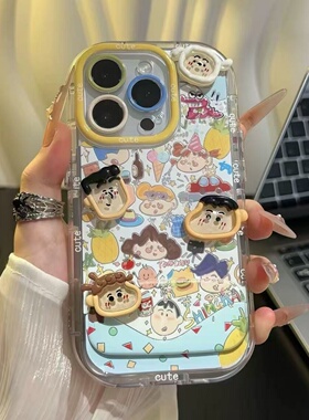 满喆涂鸦小新适用于一加13T手机壳Ace5竞速版保护套1+15新款ACE6T情侣1+13女ACE2高级Turbo6一加ace3pro狐尾