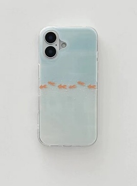 满喆卡通金鱼适用于红米K90pro手机壳Note15PRO14保护套K80/70至尊40s/Turbo5/4pro女note13/12/11K60/30白底