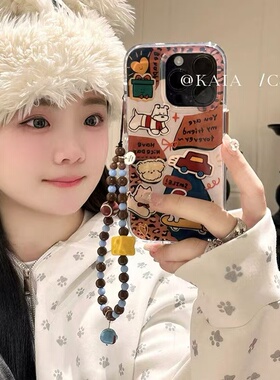 涂鸦卡通小狗适用于华为畅享80手机壳70x60pro/50plus新款畅享20e/10s优畅享50女麦芒A30/11/8/7保护套透明