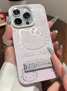 卡通猫粉底适用于OPPO K12Xs/11手机壳A6PROgti/A2M/A3保护套A97/96/93/73新A58X/57/56防摔女A15/A32元气