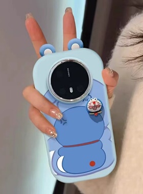 满喆蓝卡通猫适用于OPPOrealme真我14pro+13手机壳15/11neo7x/6seGT8prok12x新款K11/109全包V50镜框保护套