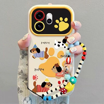 满喆小狗脚印适用于OPPO Findx9手机壳x8x7proA11XUltra/A2M保护套A58/A57/5PRO/A1/2X6女K12X/K10/9S视窗