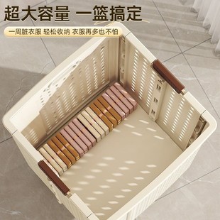 可折叠衣箱脏衣篓家用o卫生间浴室大容量推车收纳架洗衣篮子脏衣