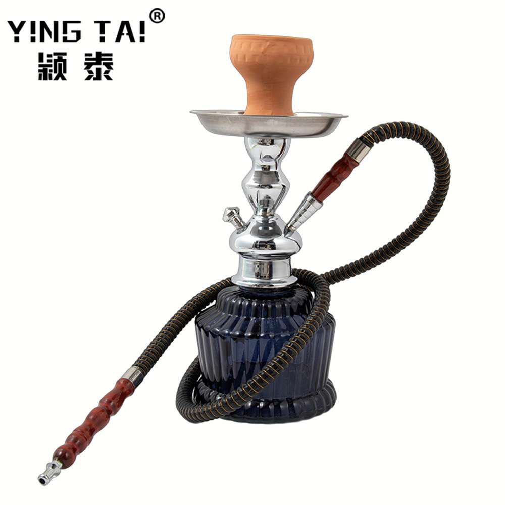 颖泰跨境供应新品高档铁笼水烟壶单双管水烟配件 油灯瓶水烟壶