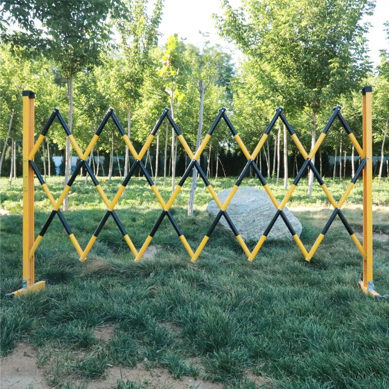 。绝缘伸缩围栏施工围栏玻璃钢管式圆管可移动隔离栏防护栏 电力