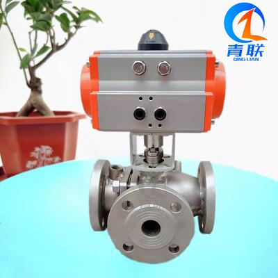 BQ45F-16P保温三通球阀气动保温三通球阀法兰式三通球阀高压球阀