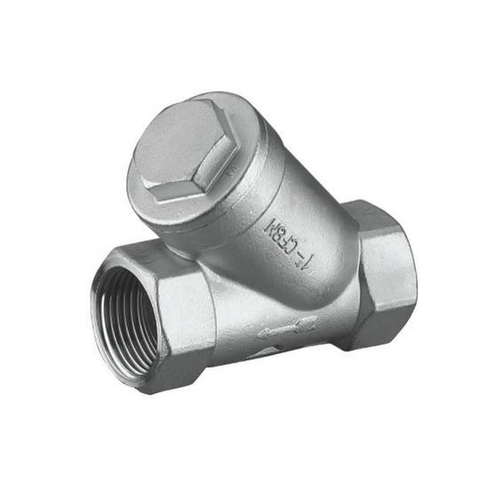 GL11W-16P 304丝口不锈钢Y型过滤器 螺纹过滤器DN32 DN40 DN50