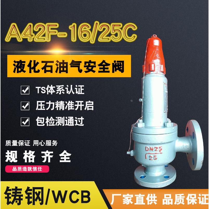 A42F-16C铸钢液化石油气二氧化碳安全阀DN20 25 32 40 50 65 80