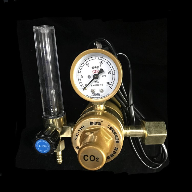 。包邮 二氧化碳减压器 36v 青岛振得恒伏厂家直销 电加热器式