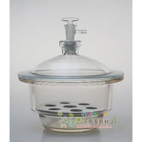 。「华鸥出品」真空 透明 玻璃干燥器300mm 附磁板