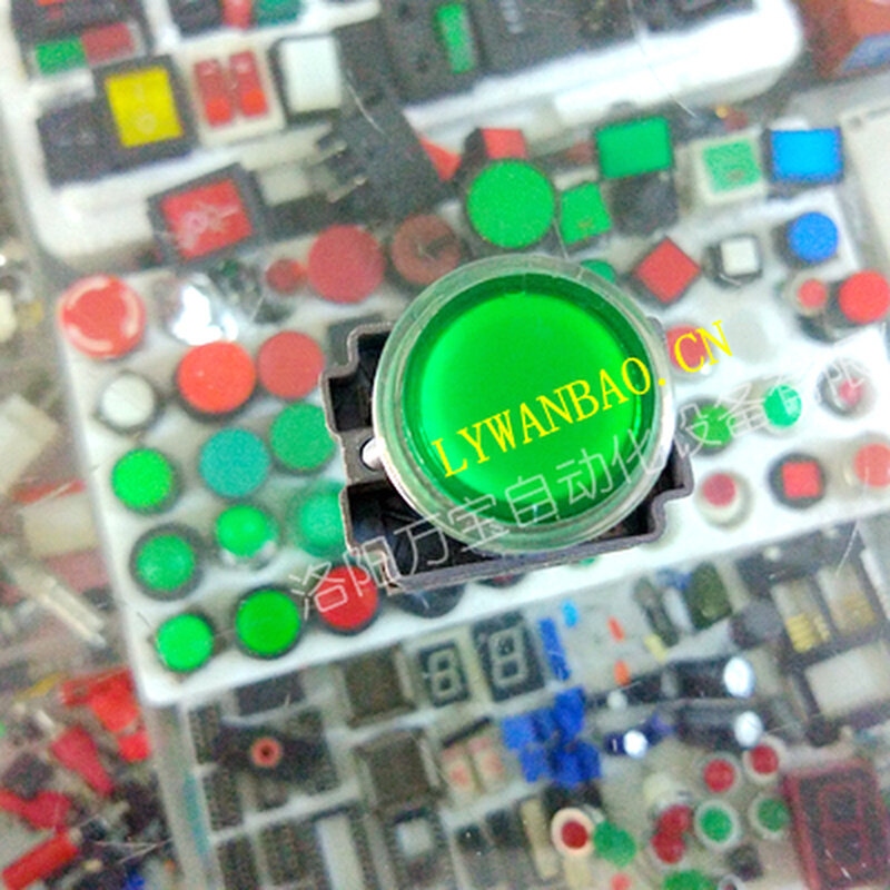 。原装AIKS爱克斯按钮开关AS2204-11TD/G绿色自锁带灯12V24V220V