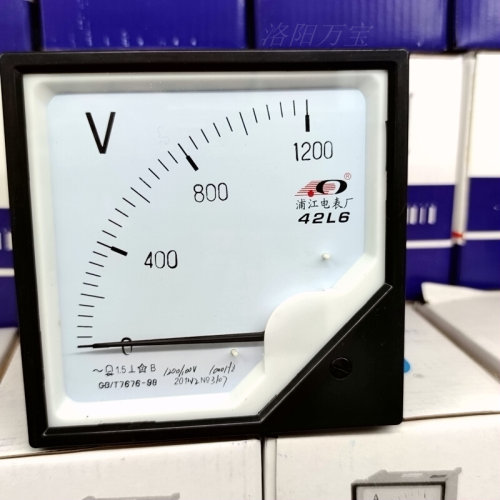 。中频机械指针交流电压表42L6 1200V/100V 1000HZ频率赫兹表1KC