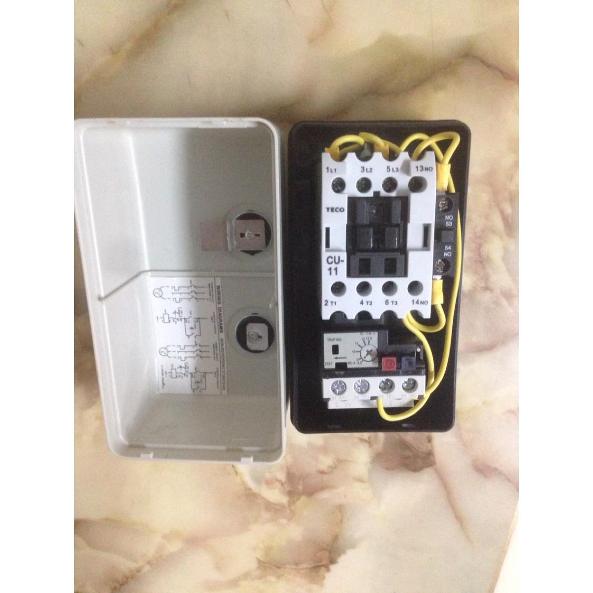 台安/东元电磁启动器HUEB-11K 12.5A 8A 18.5A 6A 380V电机