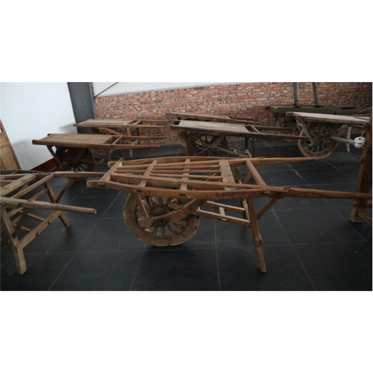 怀旧独轮车老木车农家院复古装饰民俗怀旧老物件杂项收藏