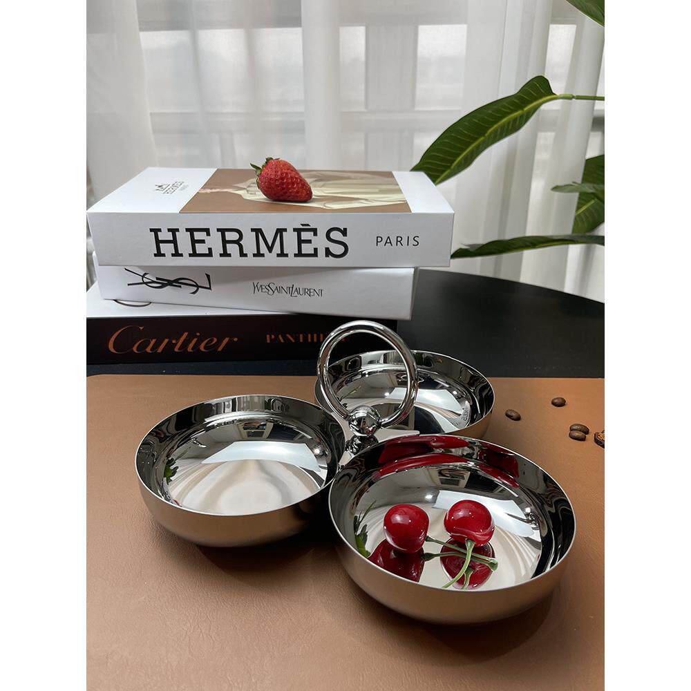 采购产品欧洲不锈钢茶盘，创意水果盘，家庭咖啡桌，零食，糖果零