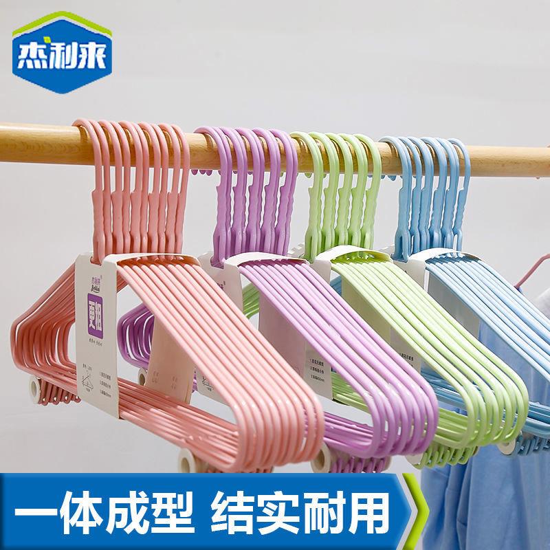 【杰利来】精品加粗衣架20-50支家用成人晾衣架衣服架撑挂钩图片