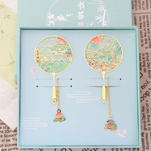 广西漓江特色景点书签龙脊梯田遇龙河涠洲岛金属纪念品礼定制刻字