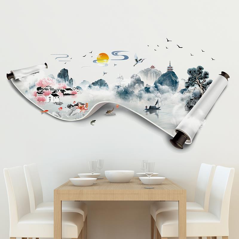 创意墙贴纸自粘卧室温馨墙纸客厅电视沙发背景墙上装饰墙壁纸贴画