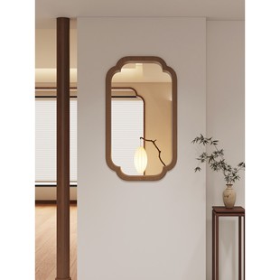 小轩窗歌美学实木海棠花窗新型中式窗框软装饰隔断海棠角中式屏风