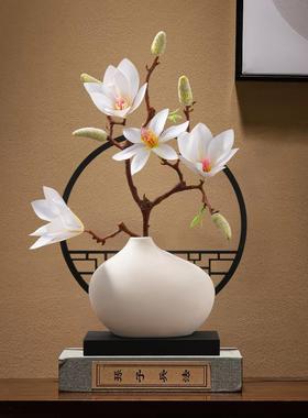 新中式复古典中国风茶室角几装饰品禅意家居客厅创意玄关酒柜摆件