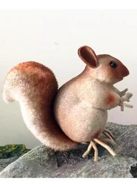 仿真小松鼠摄影道具景观配饰 泡沫植绒 仿真动物模型玩具