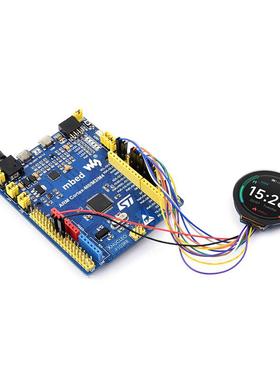 热销通信1.28寸圆形触摸lcd屏240×240像素ips屏支持spii2c树莓派