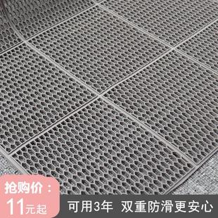 游泳池防滑垫 六角地垫淋浴卫浴室厨房家用透水卫生间厕所PVC塑胶