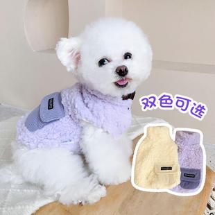 狗狗衣服冬季 保暖小狗柴犬柯基马甲宠物泰迪比熊猫咪冬天加厚棉服