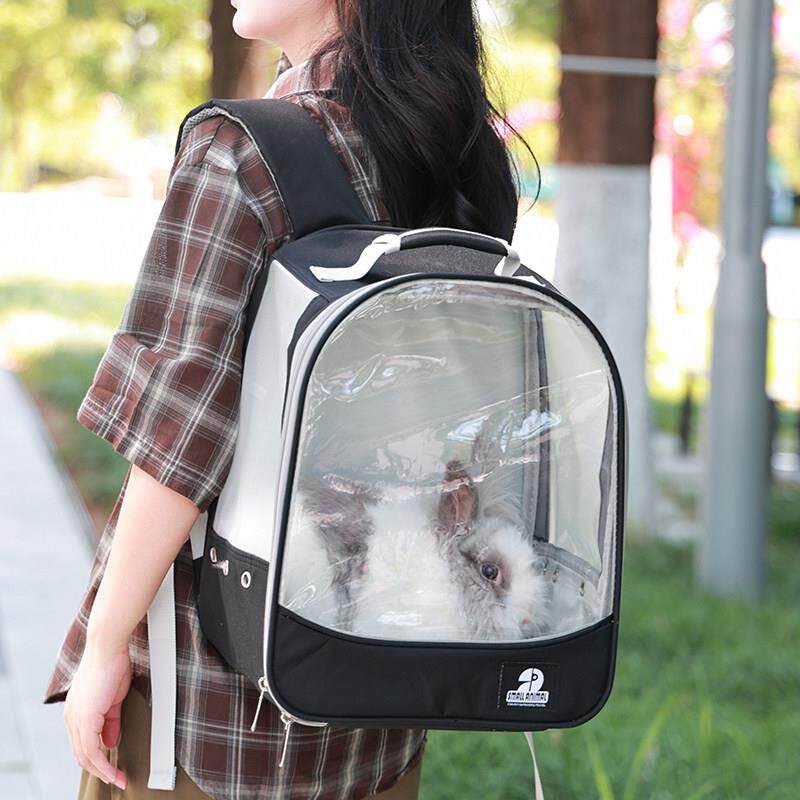 兔子外出包兔兔背包手提透气小宠外带便携侏儒兔双肩兔笼宠物用品