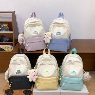 儿童春游小背包女孩青少年轻便旅行外出旅游小书包女童双肩包出游