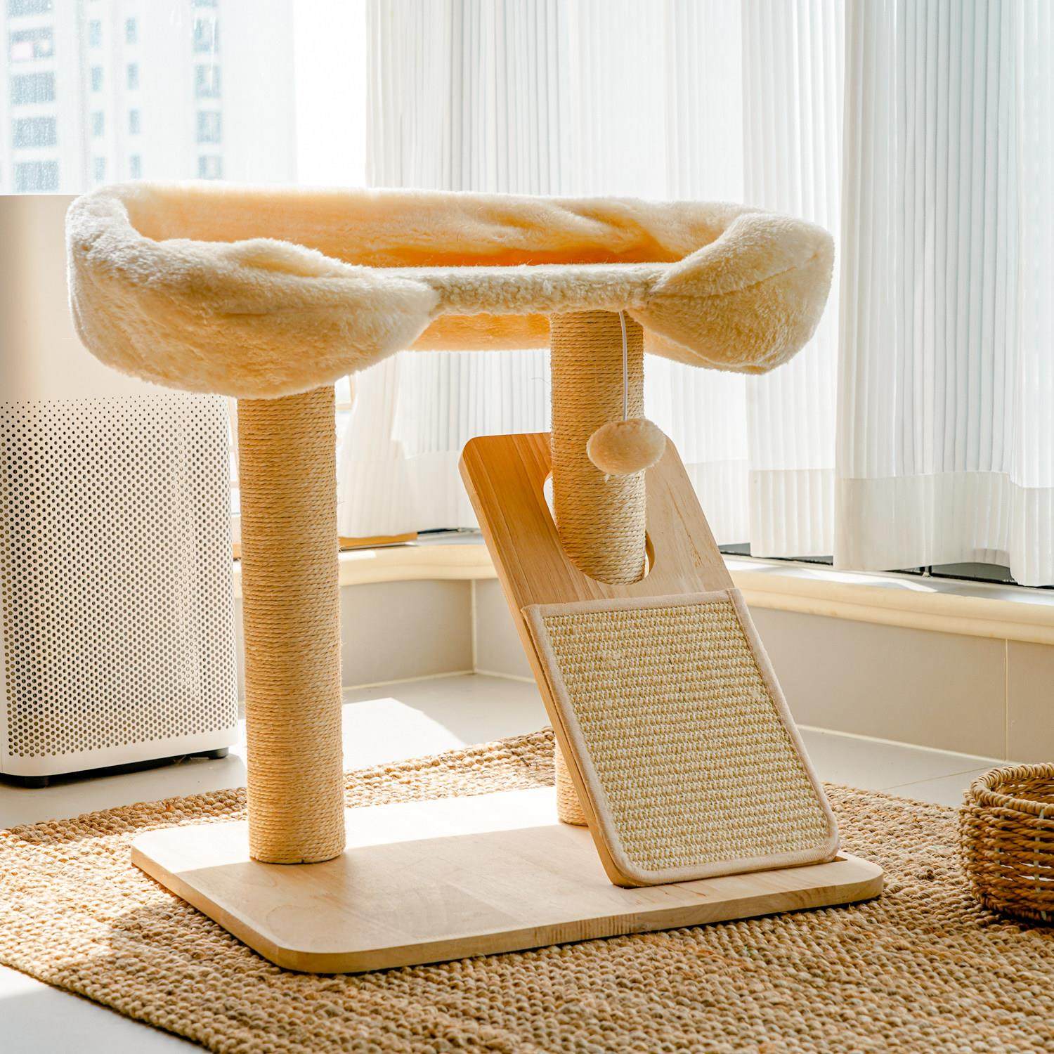 贵妃实木猫爬架不占地小户型剑麻猫抓板多功能肥猫专用猫咪用品,宠物/宠物食品及用品,猫爬架,淘宝优惠券,粉丝福利购,淘宝优惠卷
