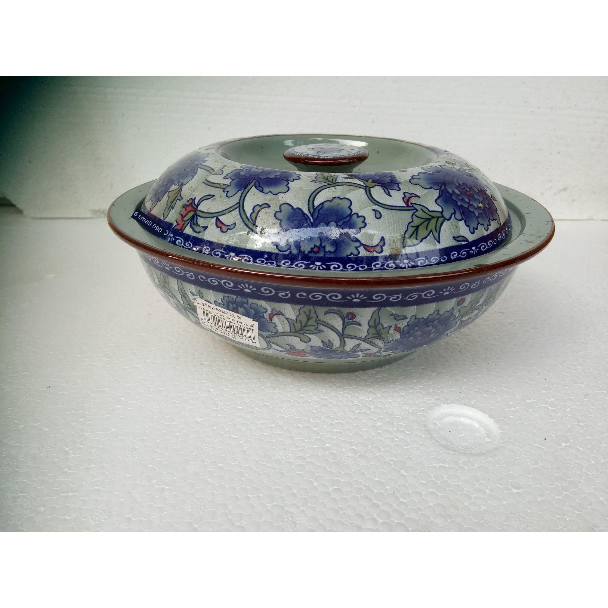 带盖青花瓷碗加厚汤碗彷古碗菜碗大碗保温碗防烫碗