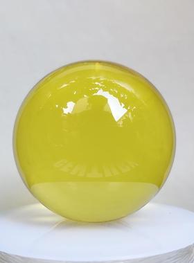 纯手工彩色K9水晶玻璃球人造红色黄色蓝色桌面球家居创意摆件送礼