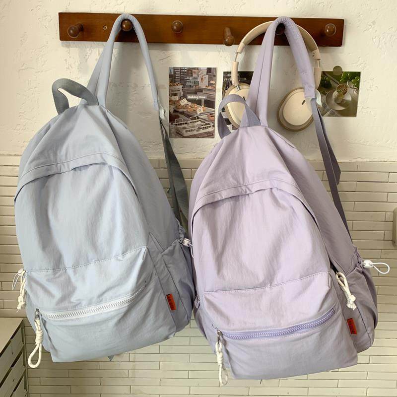 中点轻便防水旅行双肩包女大学生书包纯色简约大容量户外登山揹包,箱包皮具/热销女包/男包,双肩背包,淘宝优惠券,粉丝福利购,淘宝优惠卷