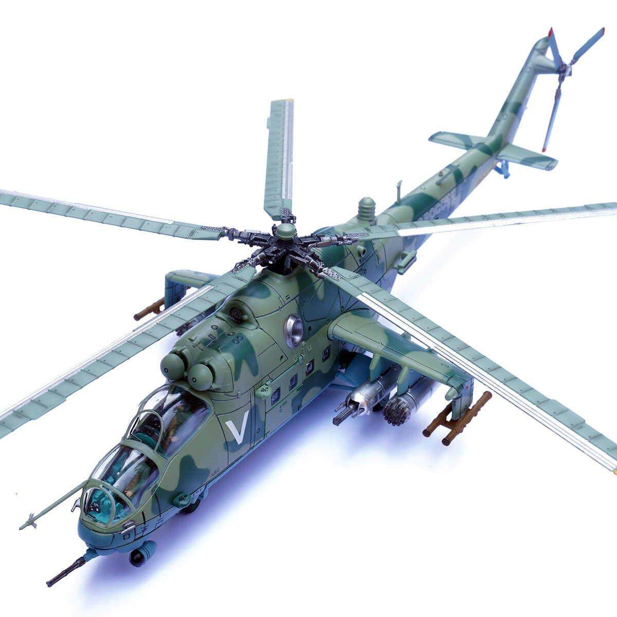 突袭基辅MI24V雌鹿武装直升机米24合金彷真成品收藏军模型1：72