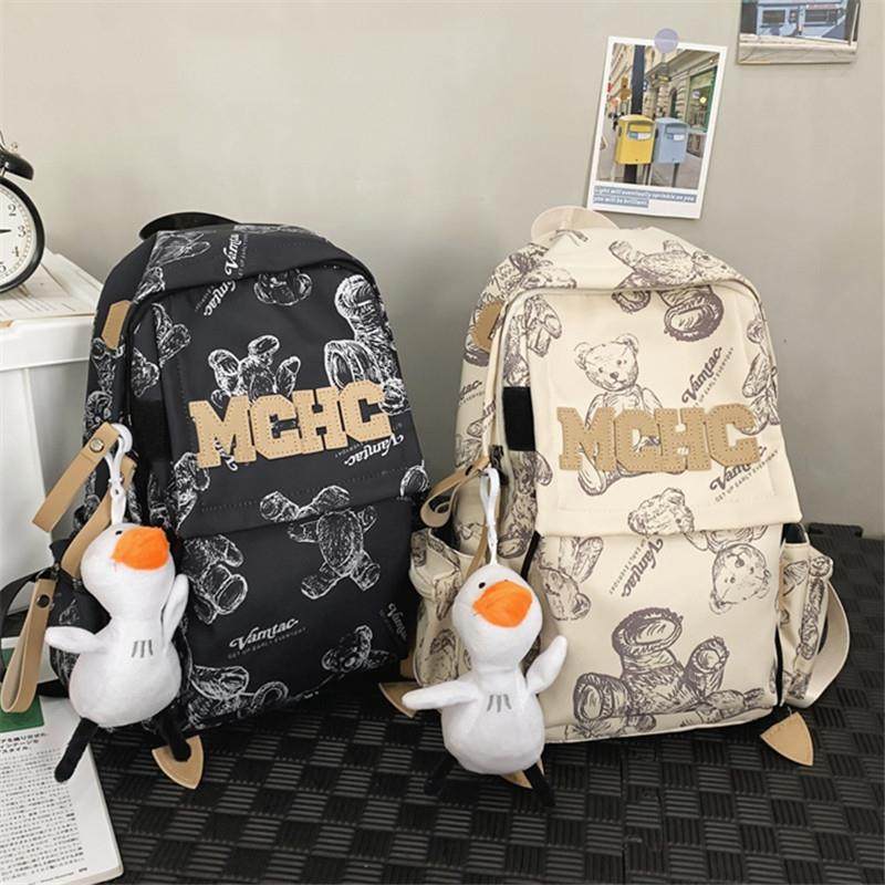 2024新款男童小揹包儿童时尚小熊双肩小包韩版潮流男孩外出旅行包