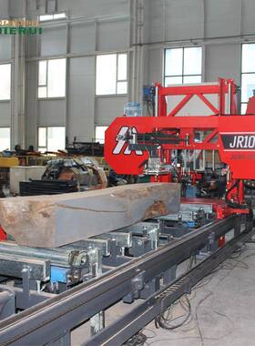 JR1300卧式龙门锯木数控锯床全自动木工重型卧式带锯床原木切板机