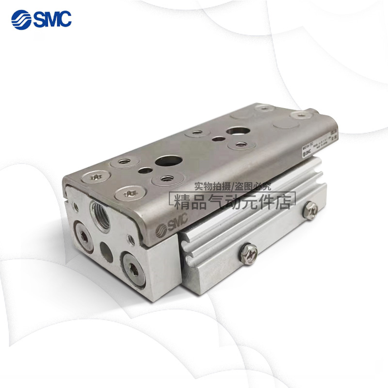SMC新款滑台气缸MXQ6A/8A/12A/16A/20A/25A-10/20/30/50/75Z/A/B