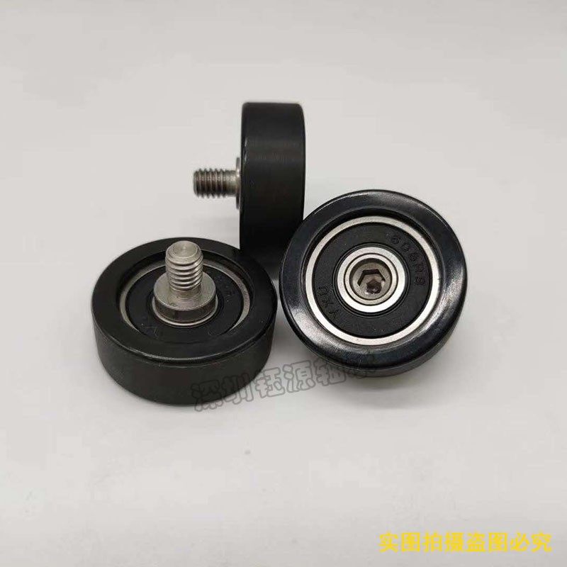 不锈钢螺杆聚氨酯包胶随动器轴承PU6000 6001 L6002M6M8 M10滑轮