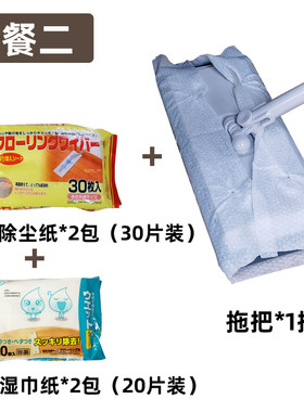 家用静电除尘拖把平板拖把一拖净地板夹固式平推懒人拖地神器免洗