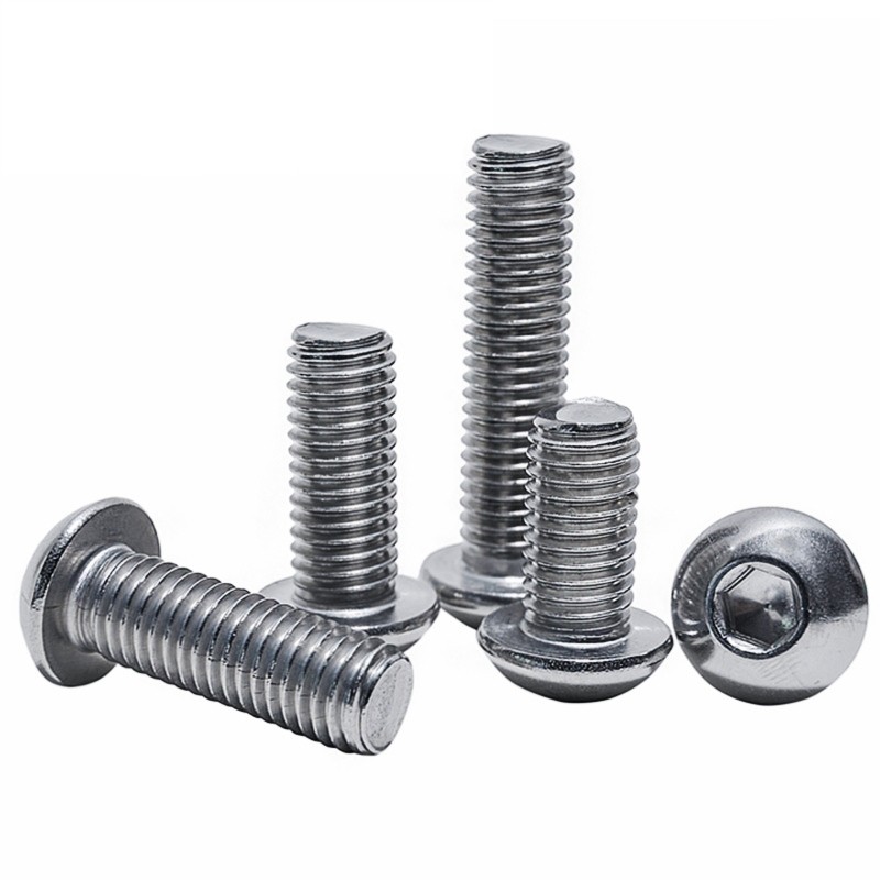 整包201不锈钢7380半圆头内六角盘头螺栓内六角圆杯头螺丝m3-m12