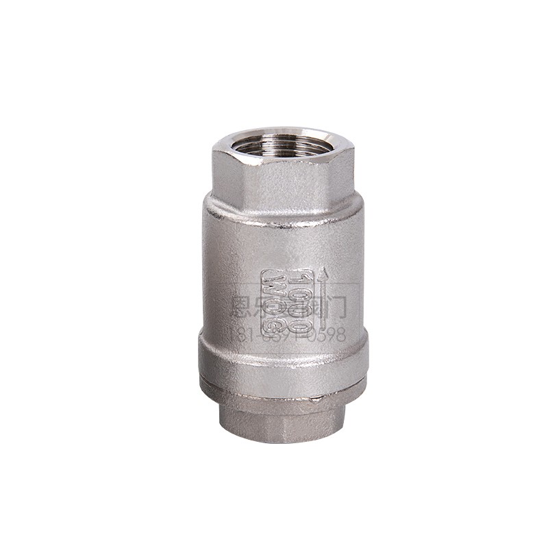 304不锈钢立式止回阀4分6分DN20/25/40/50耐高温水管单向止逆阀