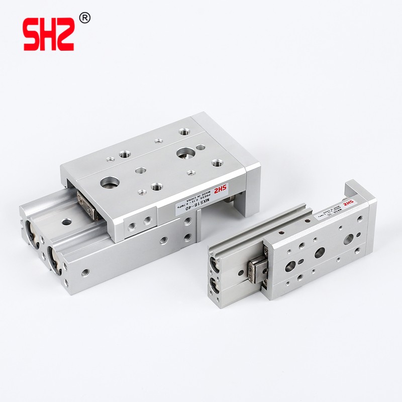 小型直线带导轨亚德客型HLS/MXS6/8/12/16/20/25/X10气动滑台气缸