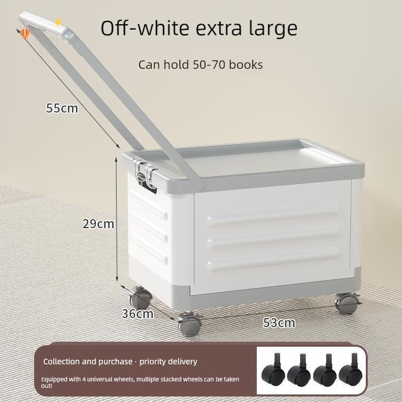 收纳书箱手推车带轮子可折叠教室装置01091收集中学生书箱组织