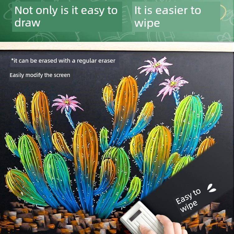 无尘粉笔儿童家庭黑板报纸特别彩色亮白色水溶性可擦婴儿工作室